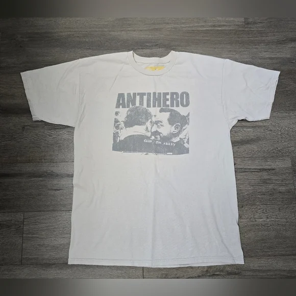 Antihero SS Tee Unisex "Shh, I'm Crazy" Cream Graphic Streetwear Skater - Picture 1 of 7